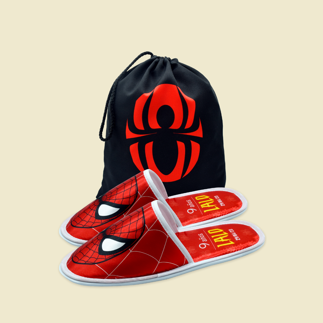Pantuflas infantil con dulcero Spiderman