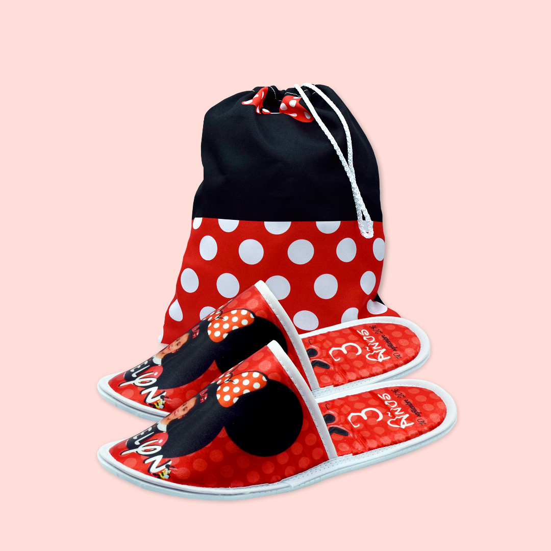 Pantuflas infantil con dulcero Minnie Mouse