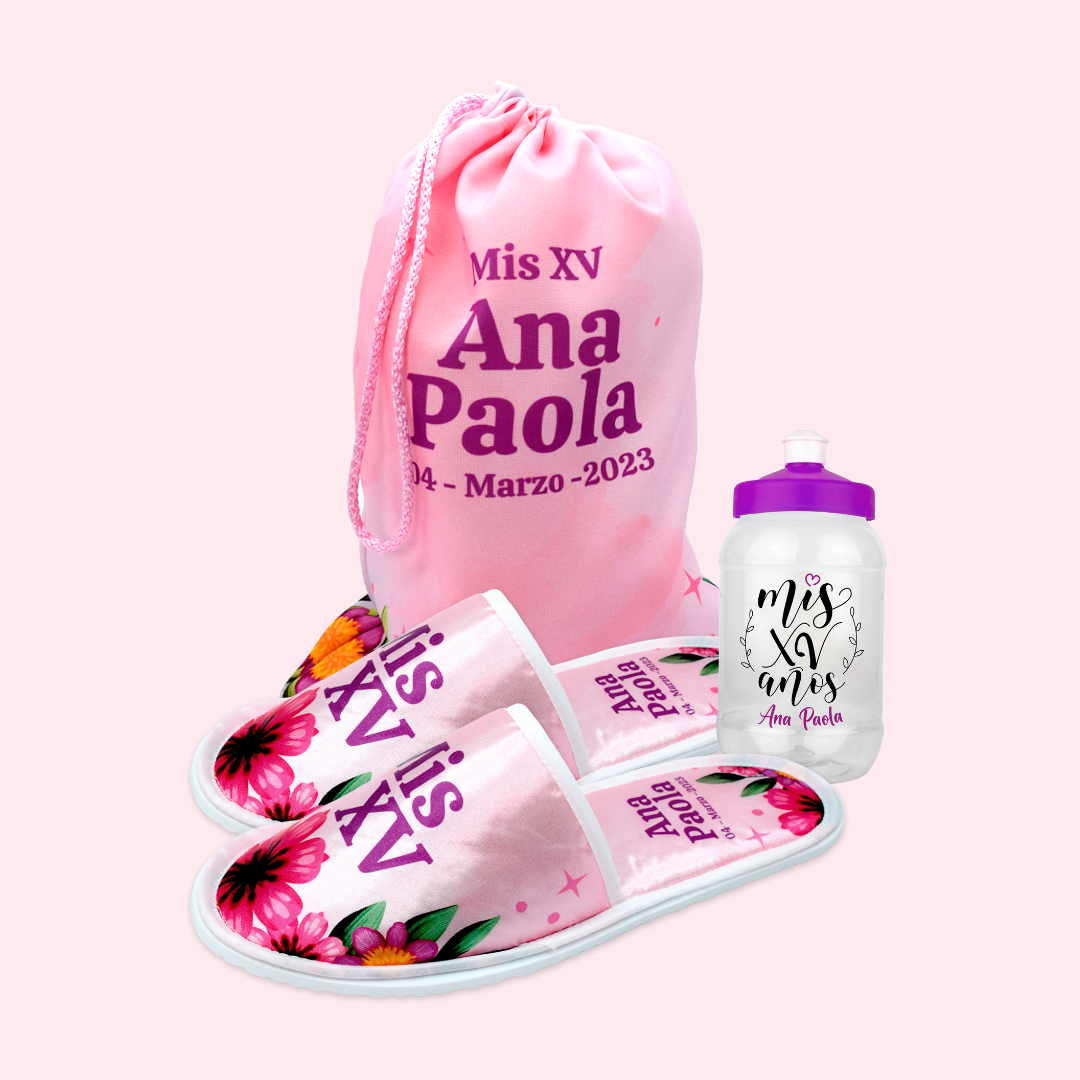 Kit PMC flores rosas