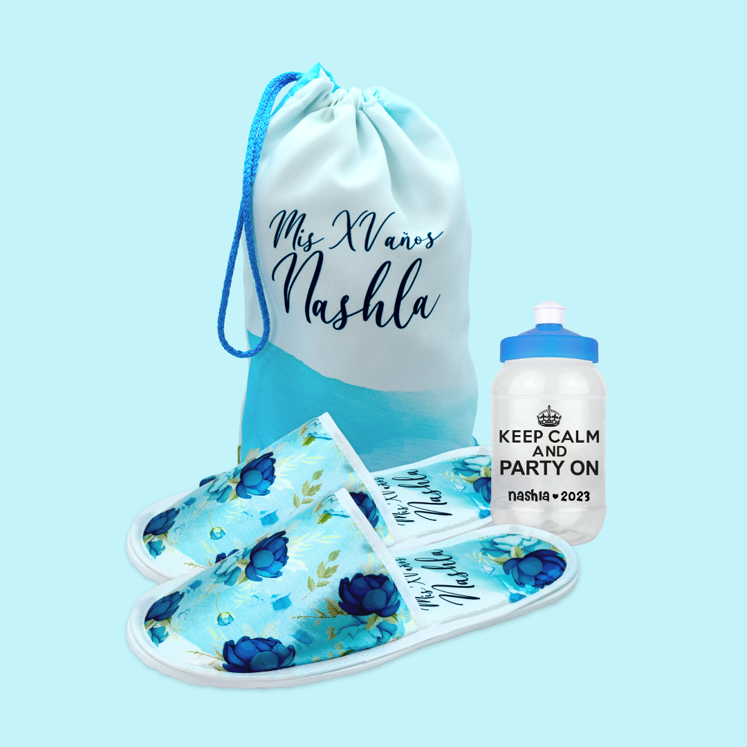 Kit PMC flores azules