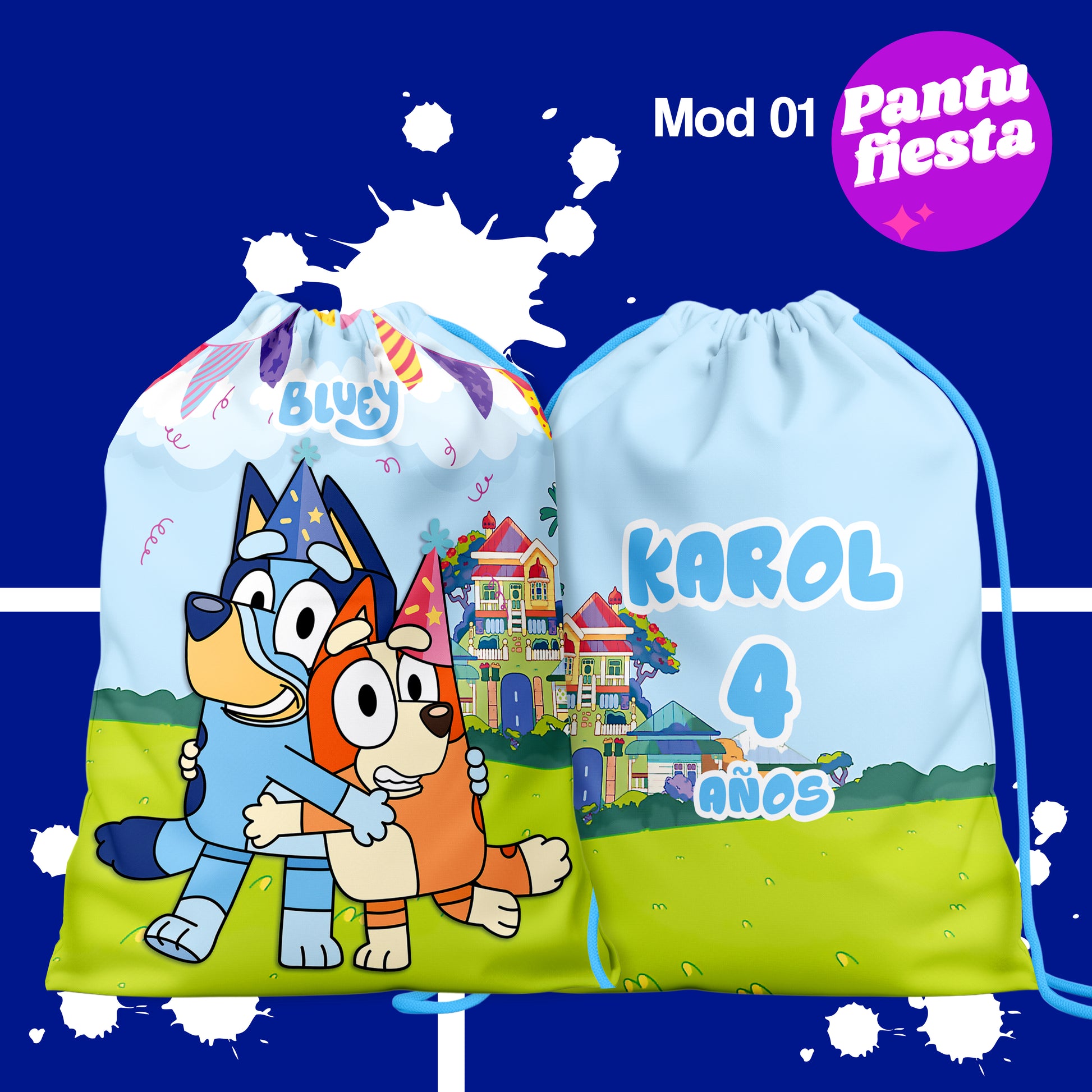 Bolo Dulcero Morralito Dulcero Bluey – Pantufiesta1