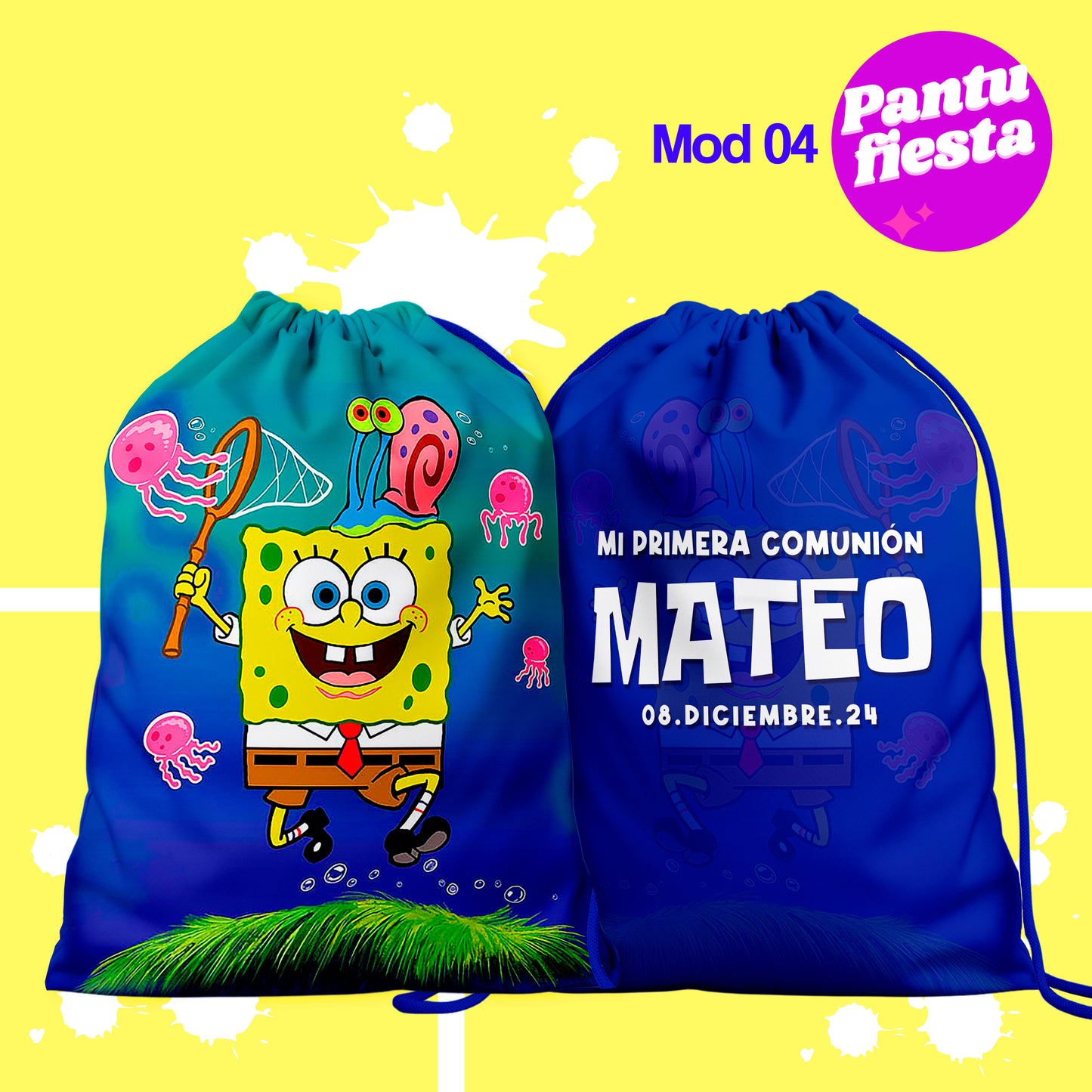 Bolo Dulcero Morralito Bob Esponja
