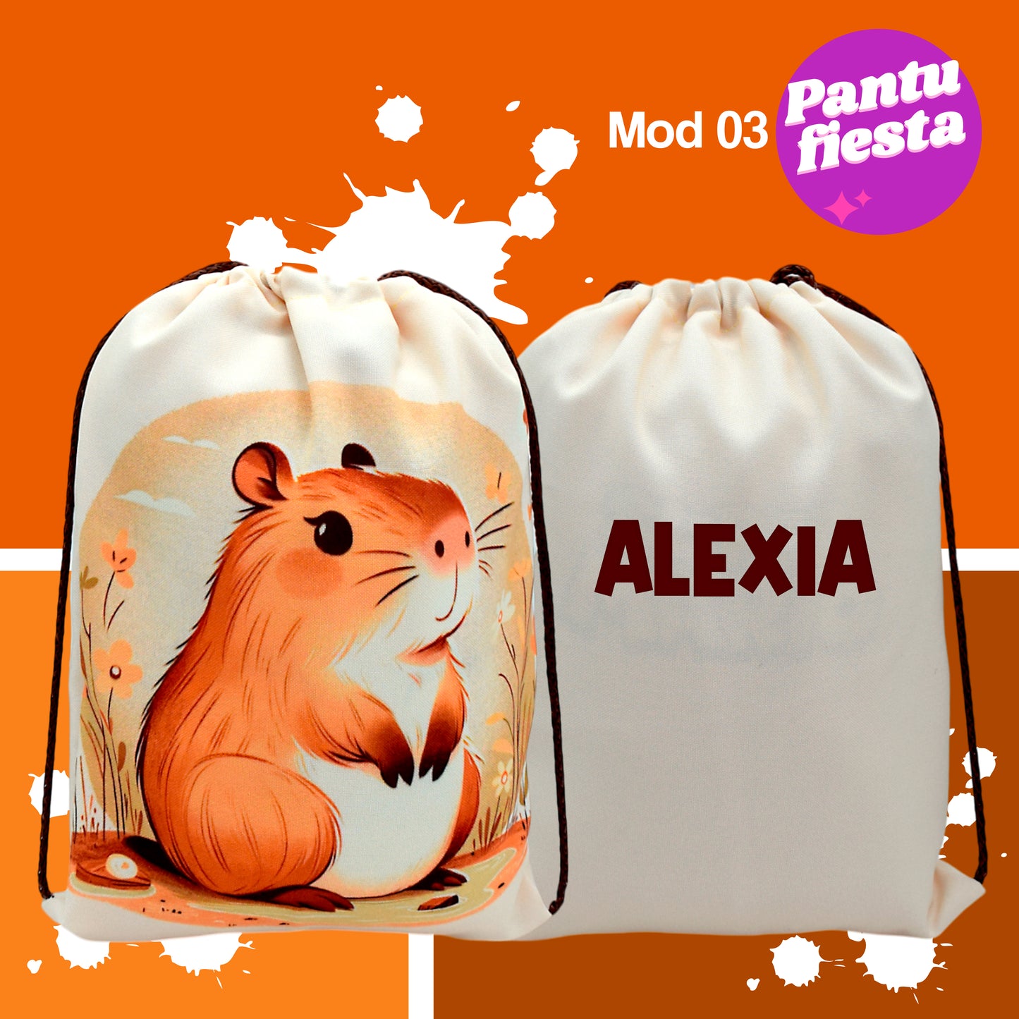 Bolo Dulcero Morralito Capibara