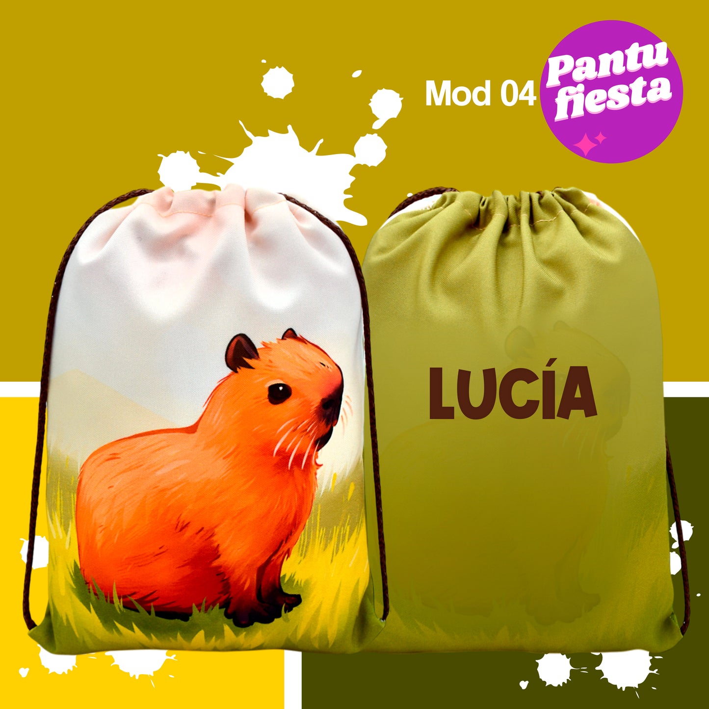 Bolo Dulcero Morralito Capibara