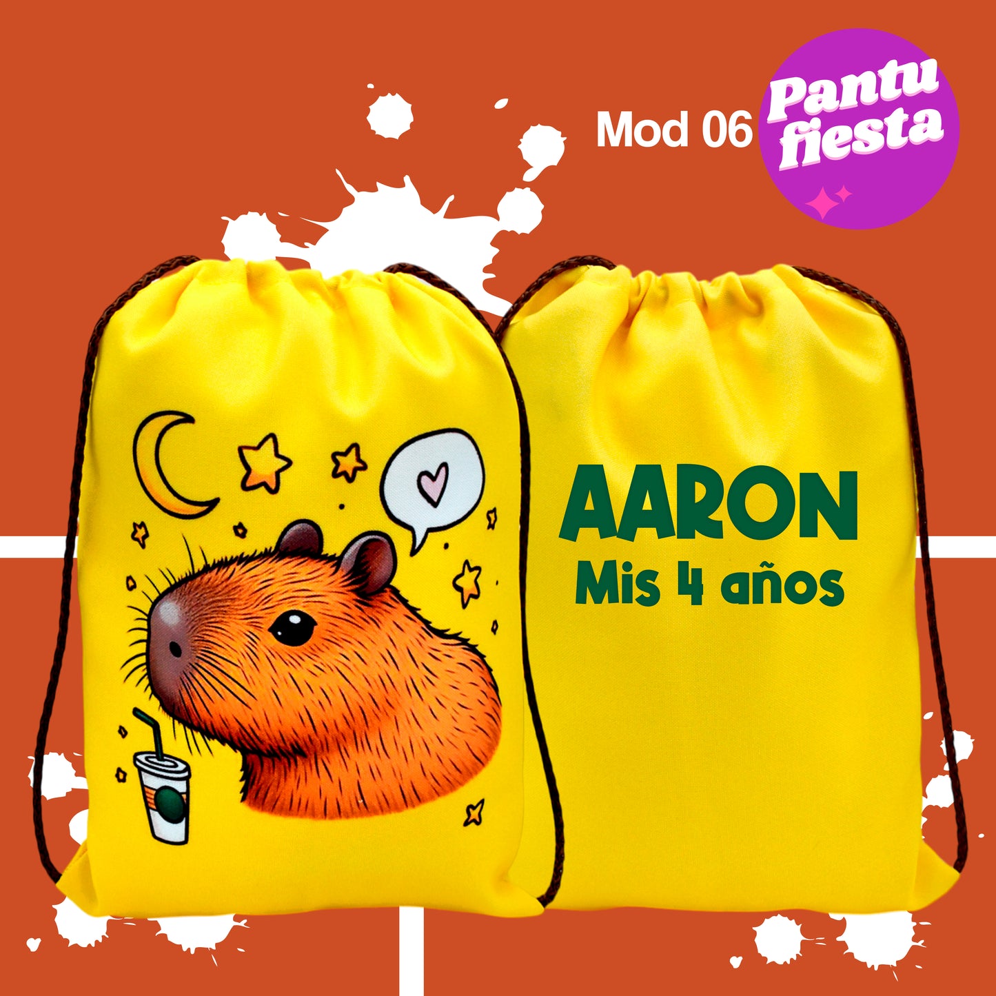 Bolo Dulcero Morralito Capibara