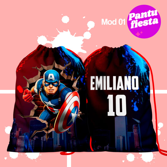 Bolo Dulcero Morralito Capitan America