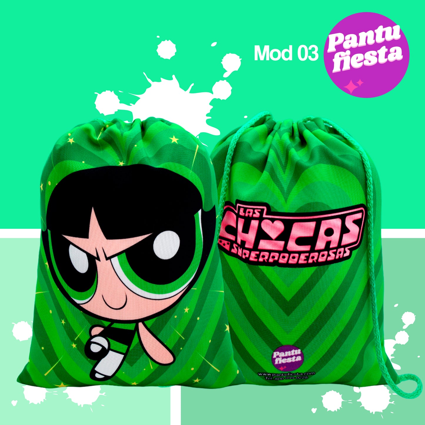 Bolo Dulcero Morralito Chicas Superpoderosas