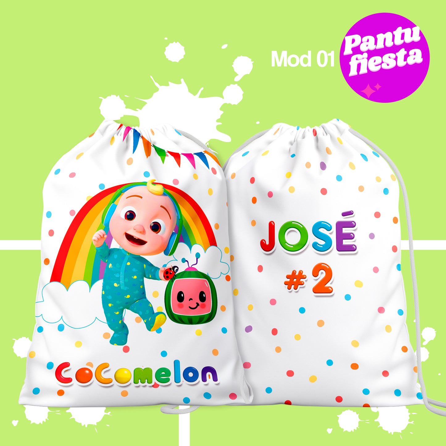 Bolo Dulcero Morralito Coco Melon