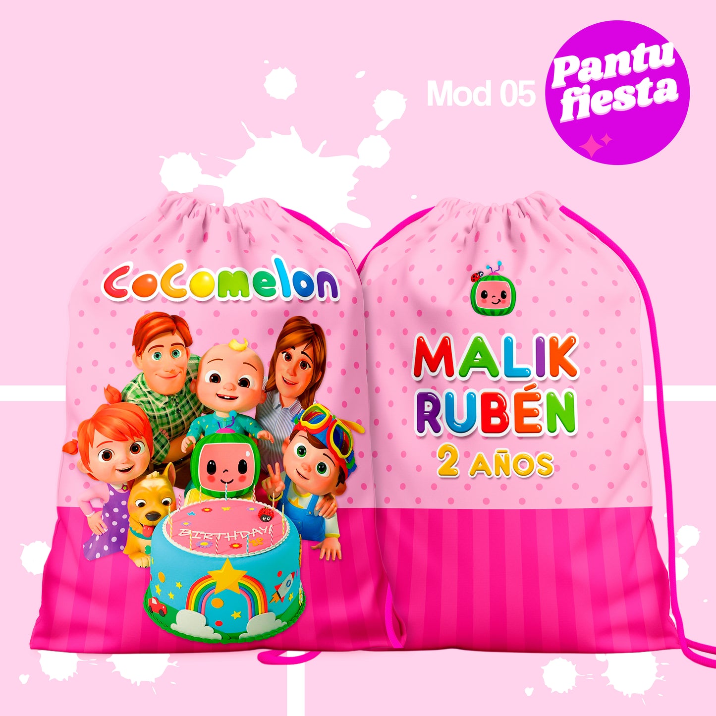 Bolo Dulcero Morralito Coco Melon