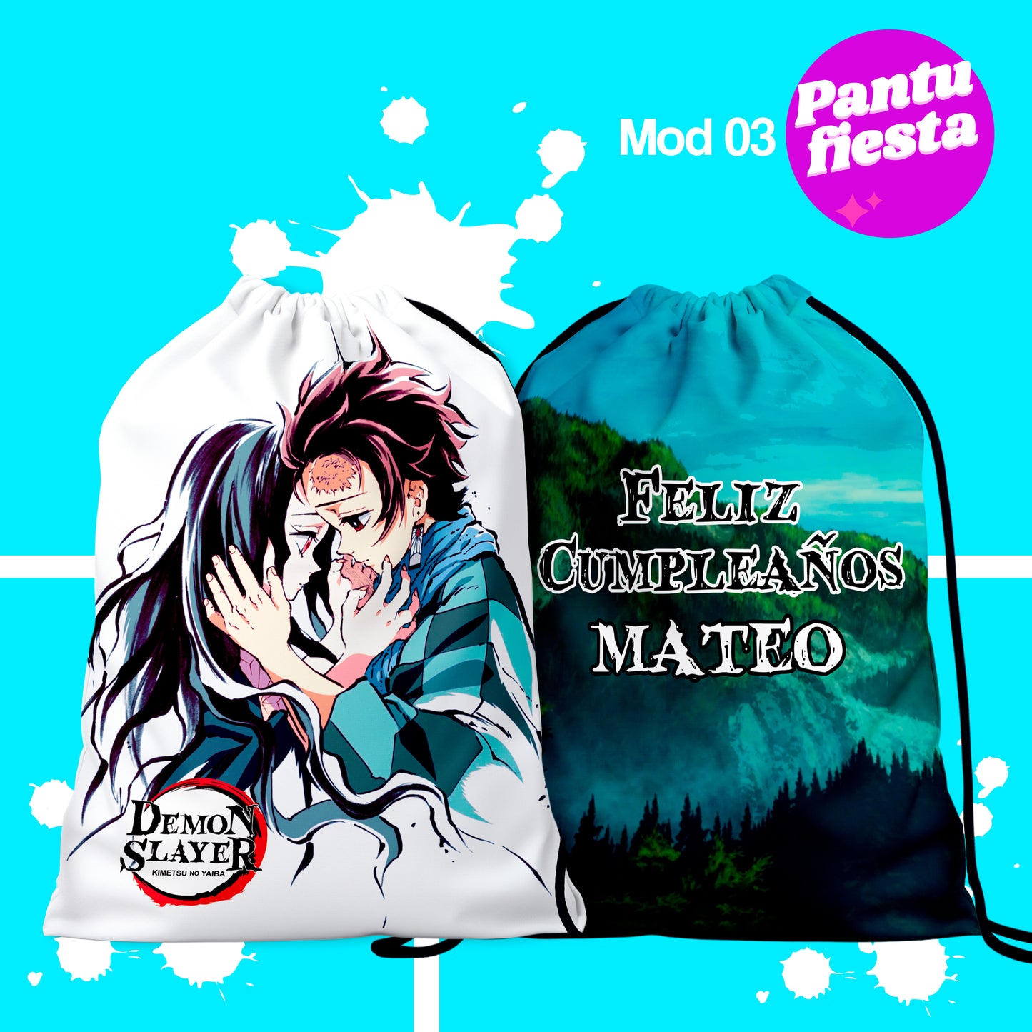 Bolo Dulcero Morralito Demon Slayer