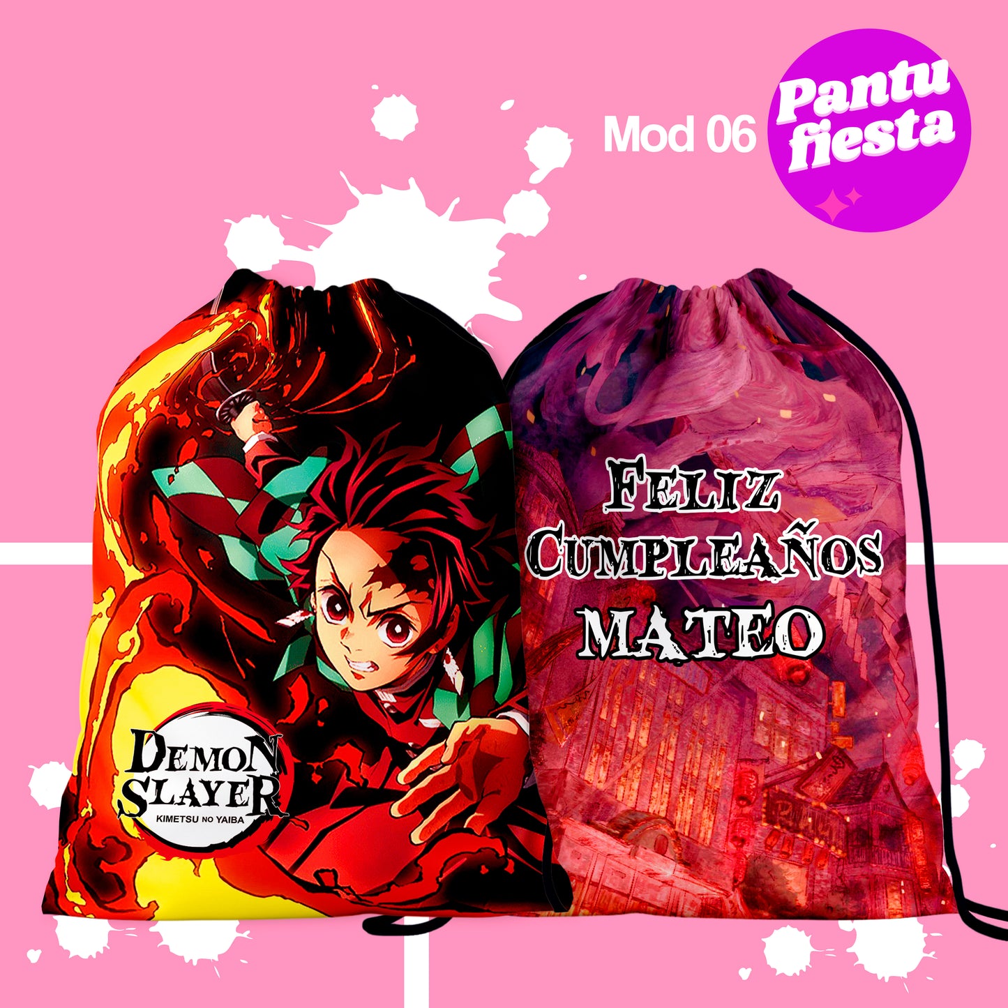 Bolo Dulcero Morralito Demon Slayer