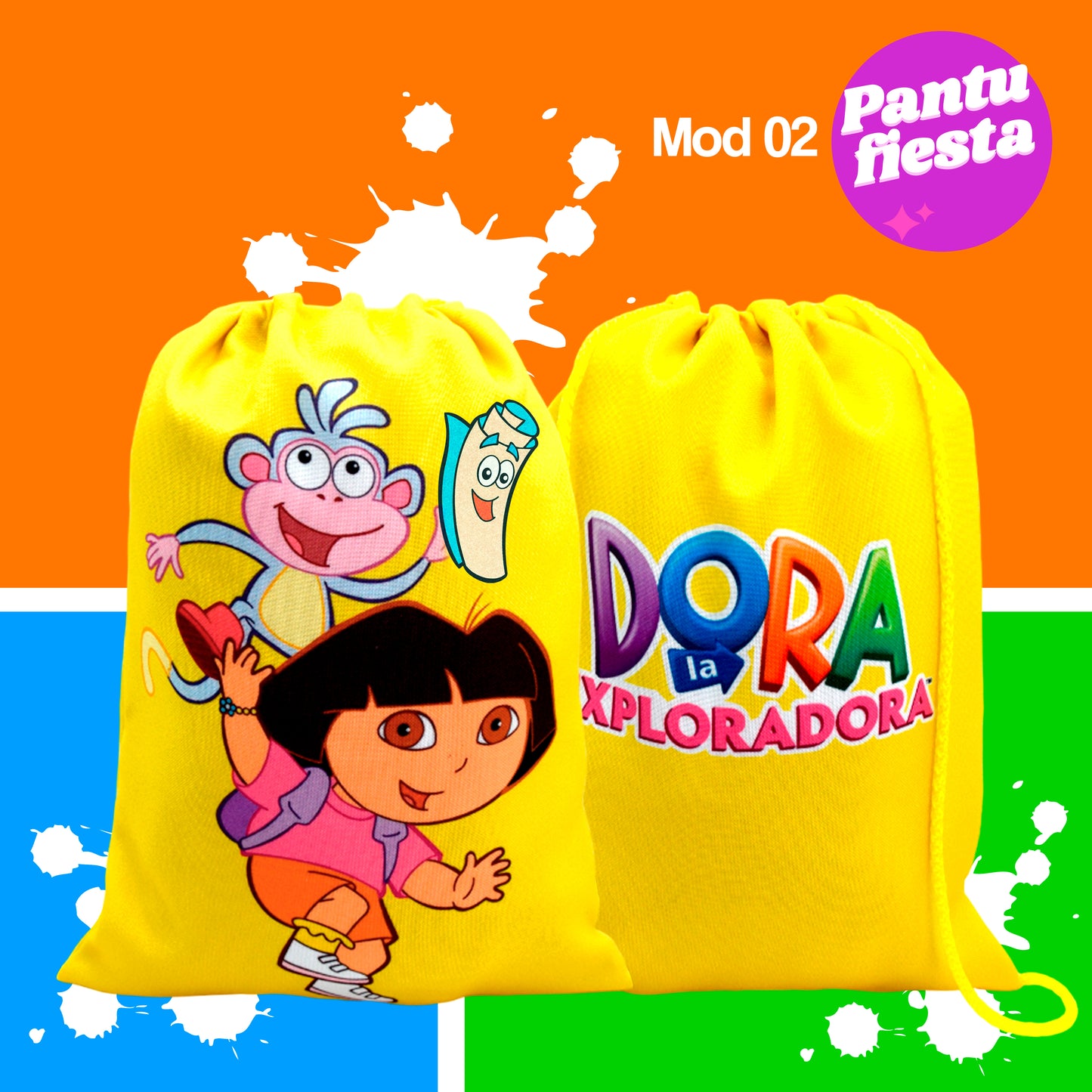 Bolo Dulcero Morralito Dora La Exploradora