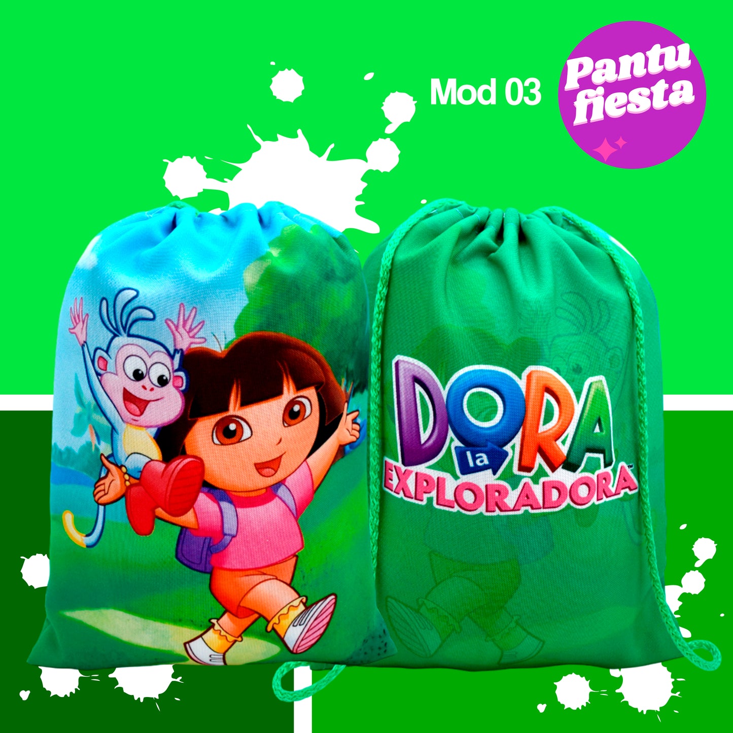 Bolo Dulcero Morralito Dora La Exploradora