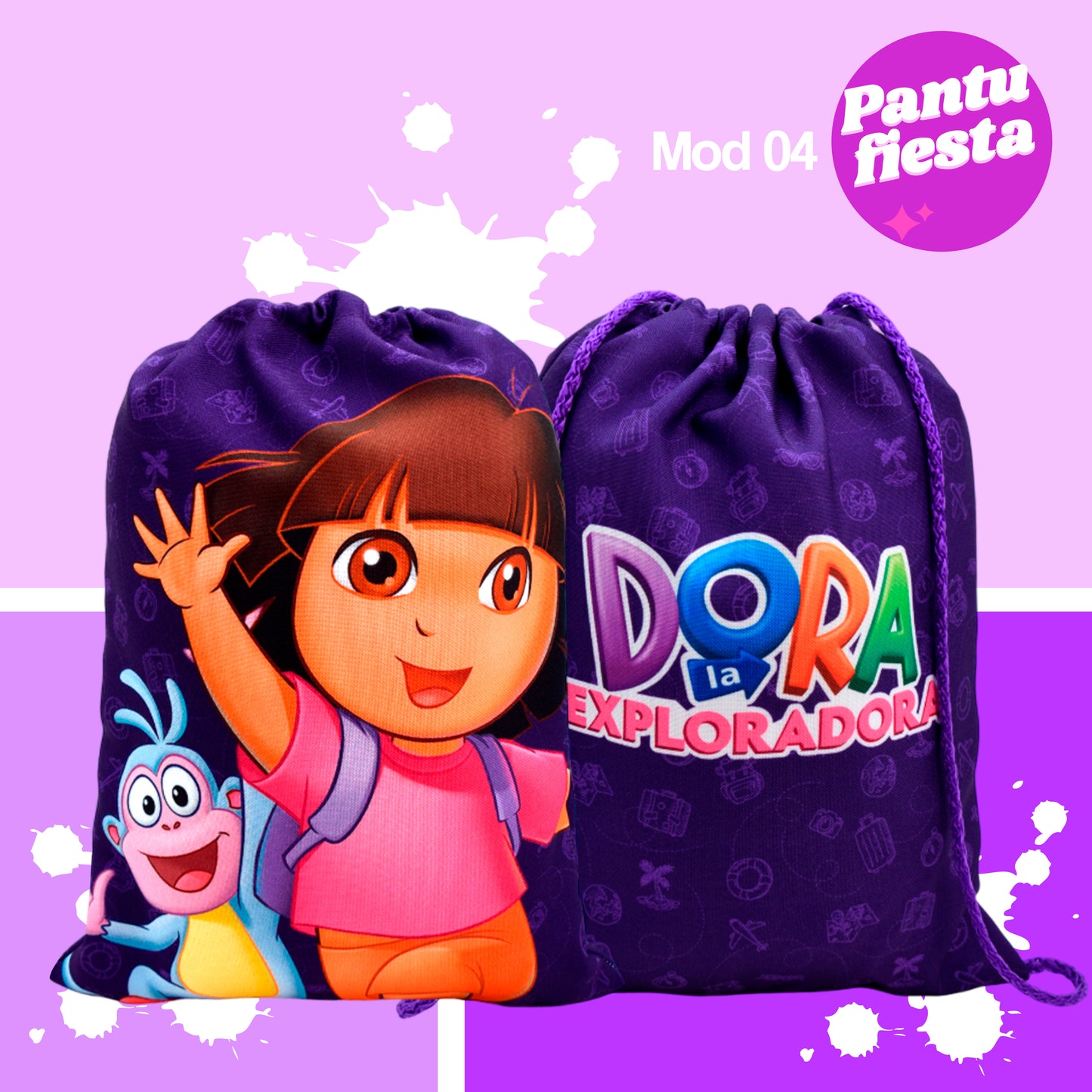 Bolo Dulcero Morralito Dora La Exploradora