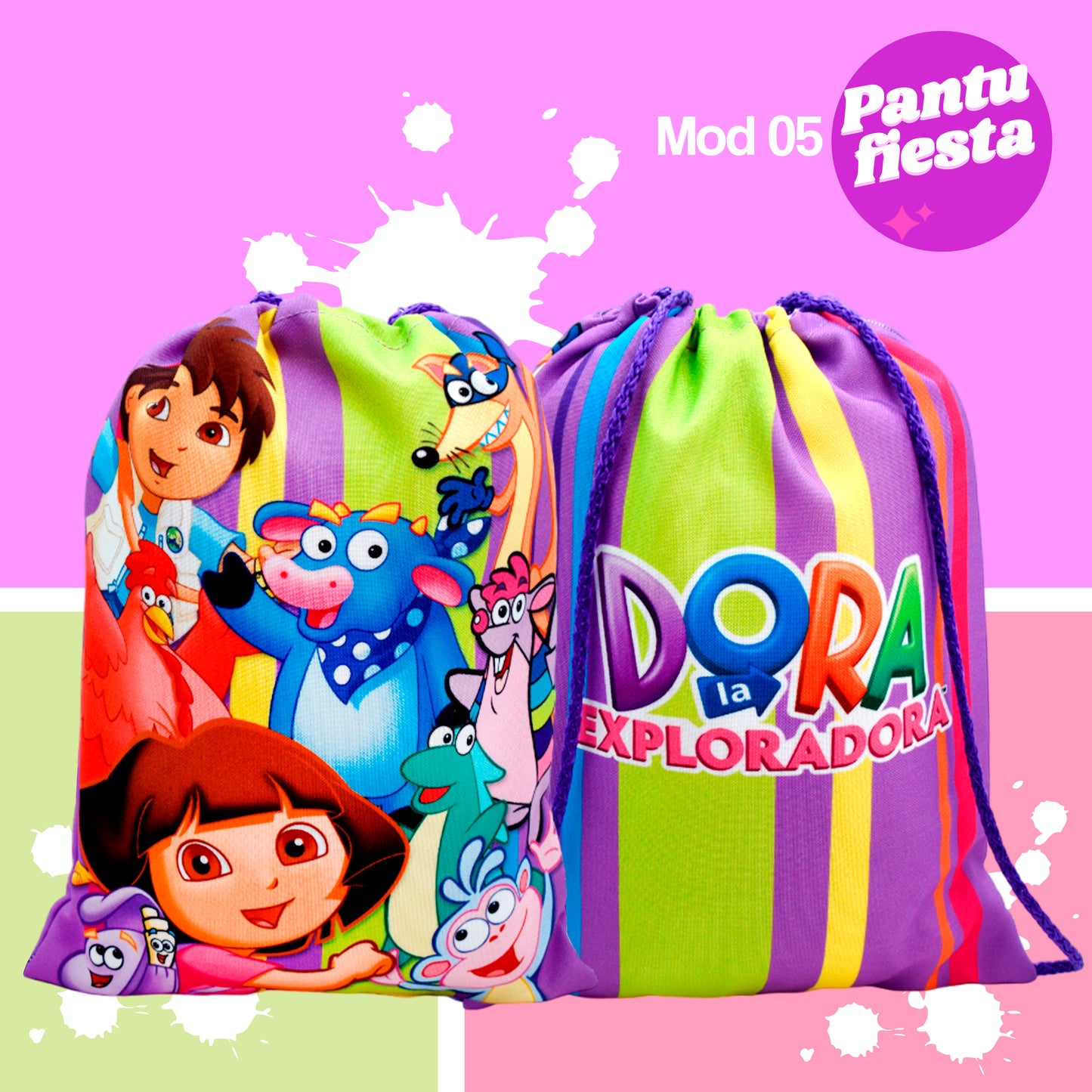 Bolo Dulcero Morralito Dora La Exploradora