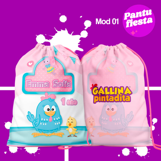 Bolo Dulcero Morralito La Gallina Pintadita