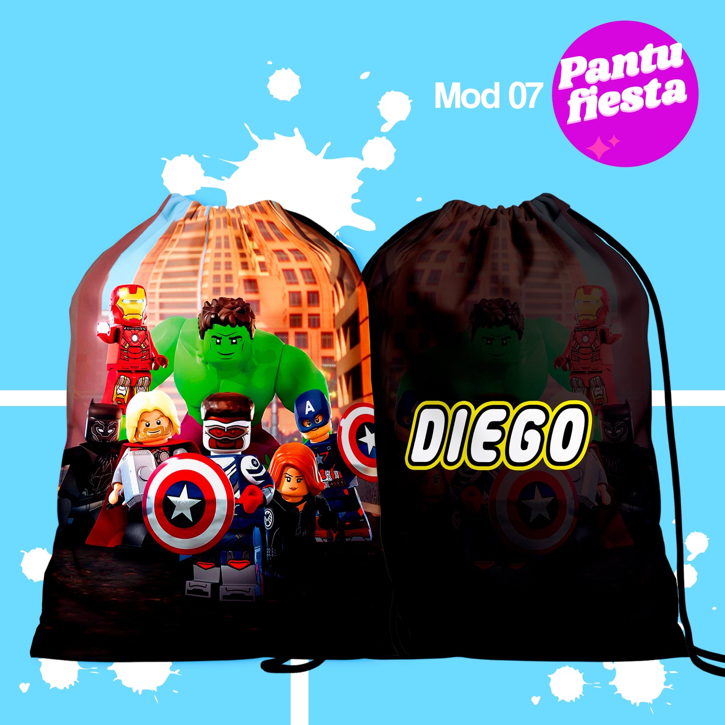Bolo Dulcero Morralito Lego