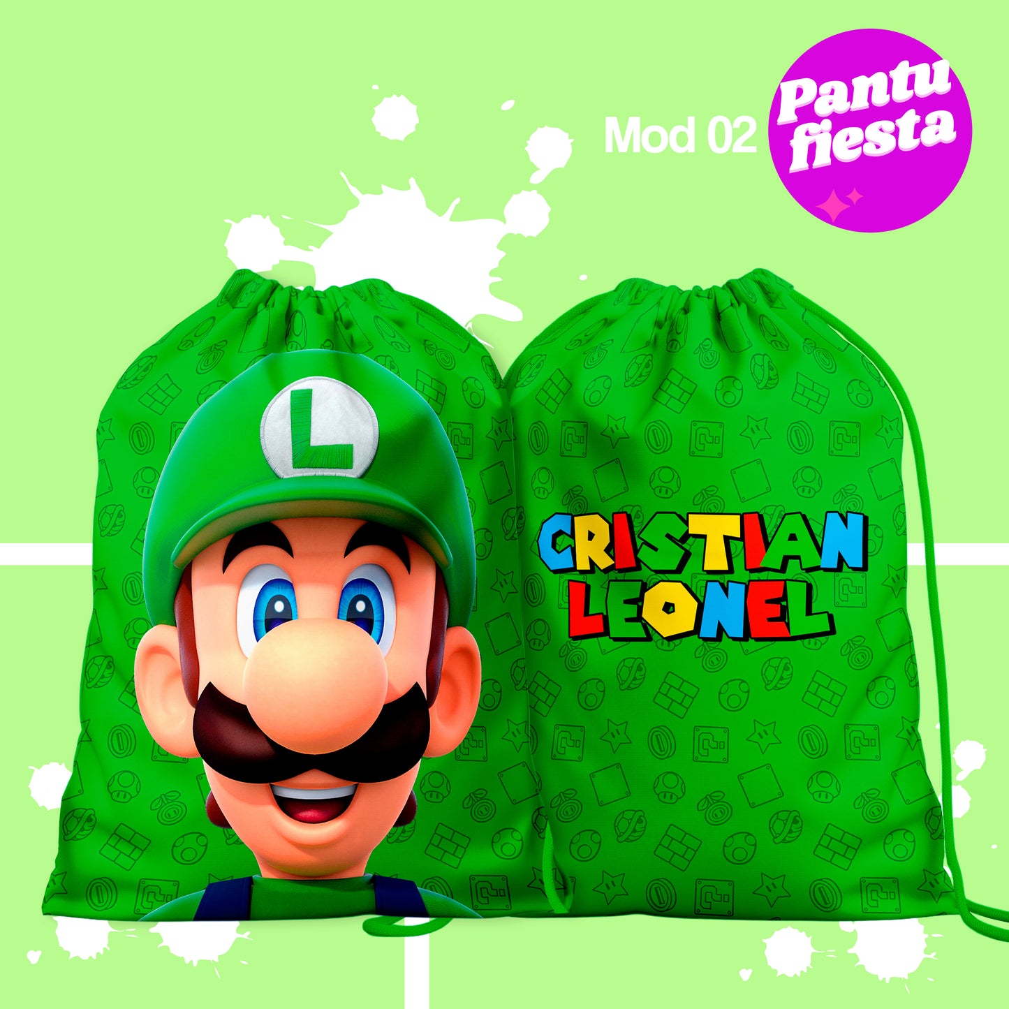 Bolo Dulcero Morralito Mario Bros