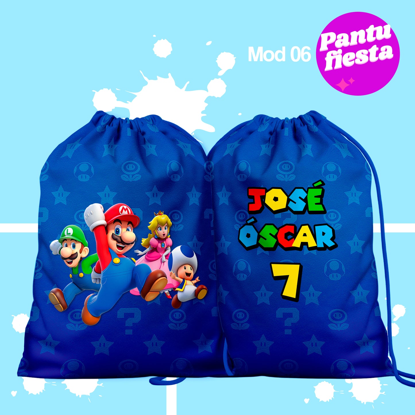 Bolo Dulcero Morralito Mario Bros