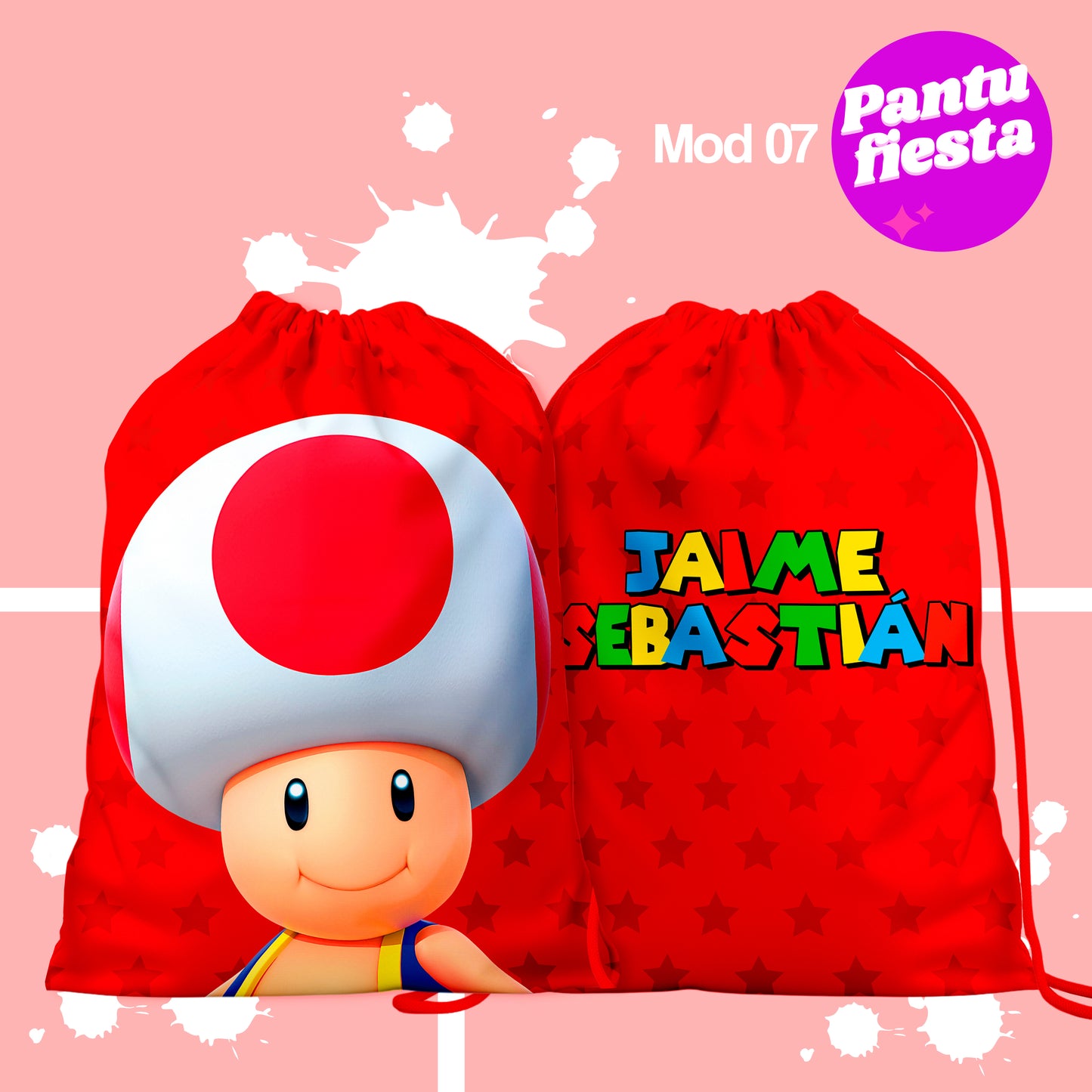 Bolo Dulcero Morralito Mario Bros