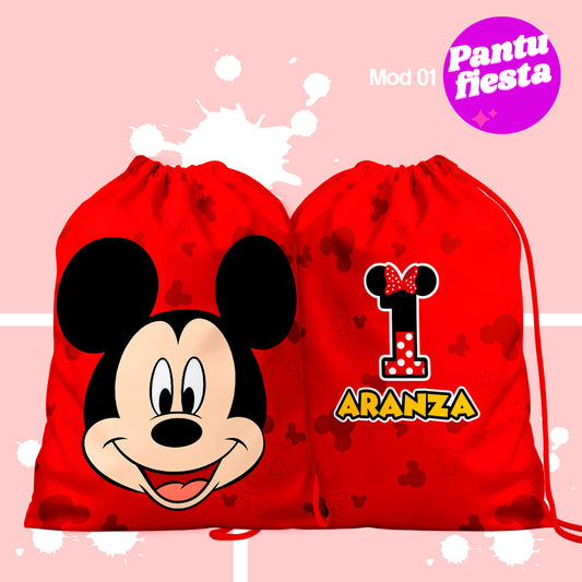 Bolo Dulcero Morralito Mickey Minnie Amigos