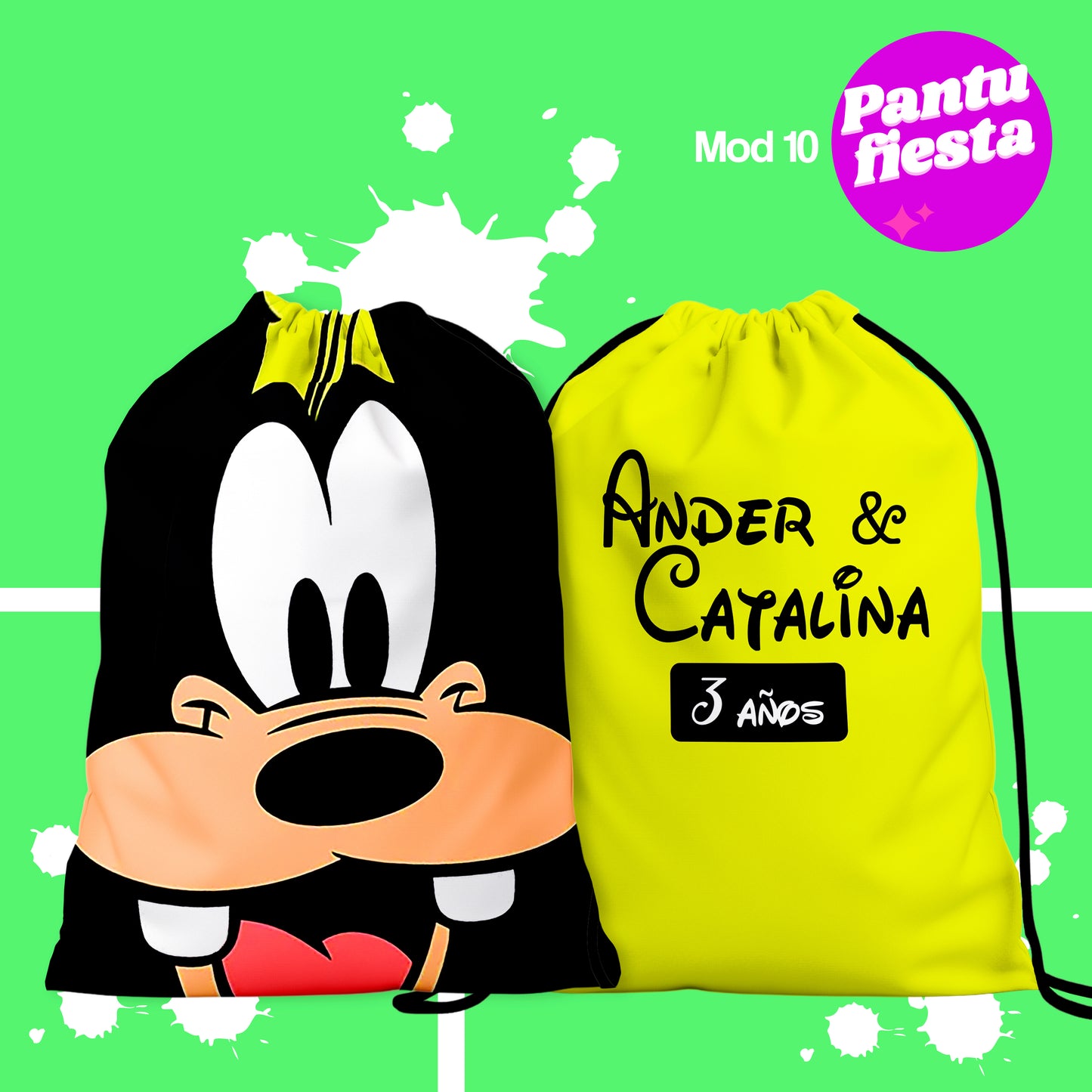 Bolo Dulcero Morralito Mickey Minnie Amigos