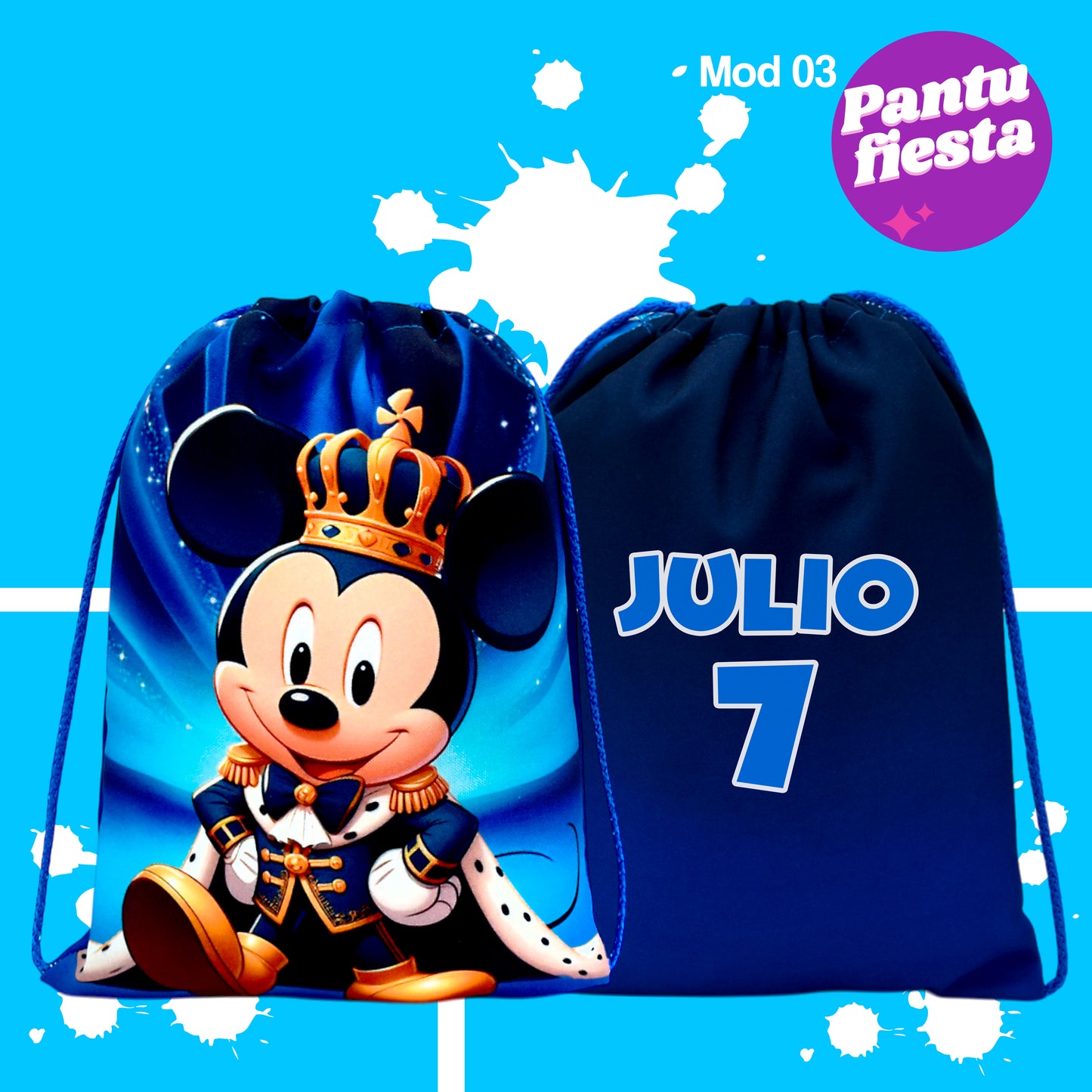 Bolo Dulcero Morralito Mickey Rey