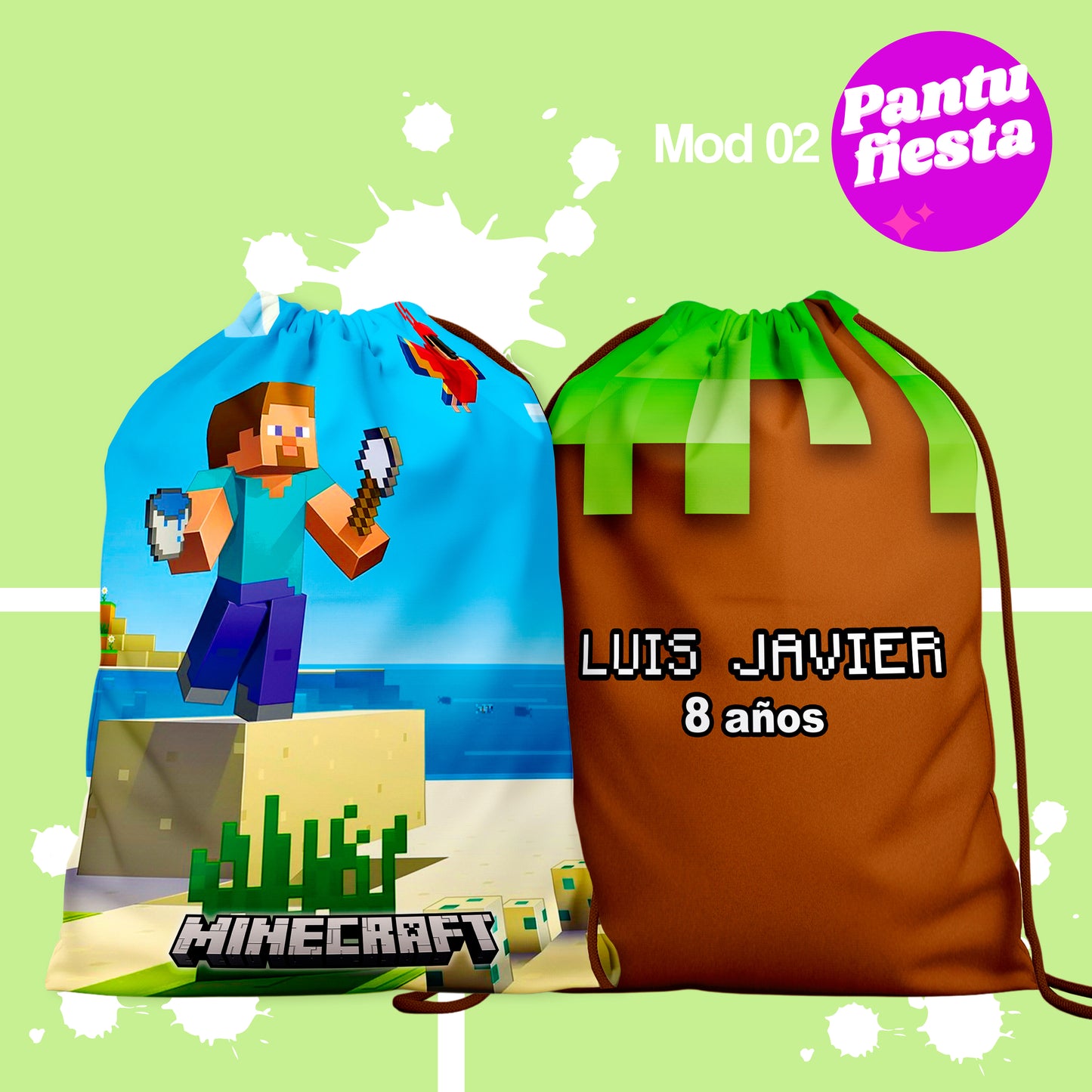Bolo Dulcero Morralito Minecraft