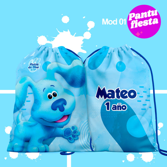 Bolo Dulcero Morralito Pistas de Blue