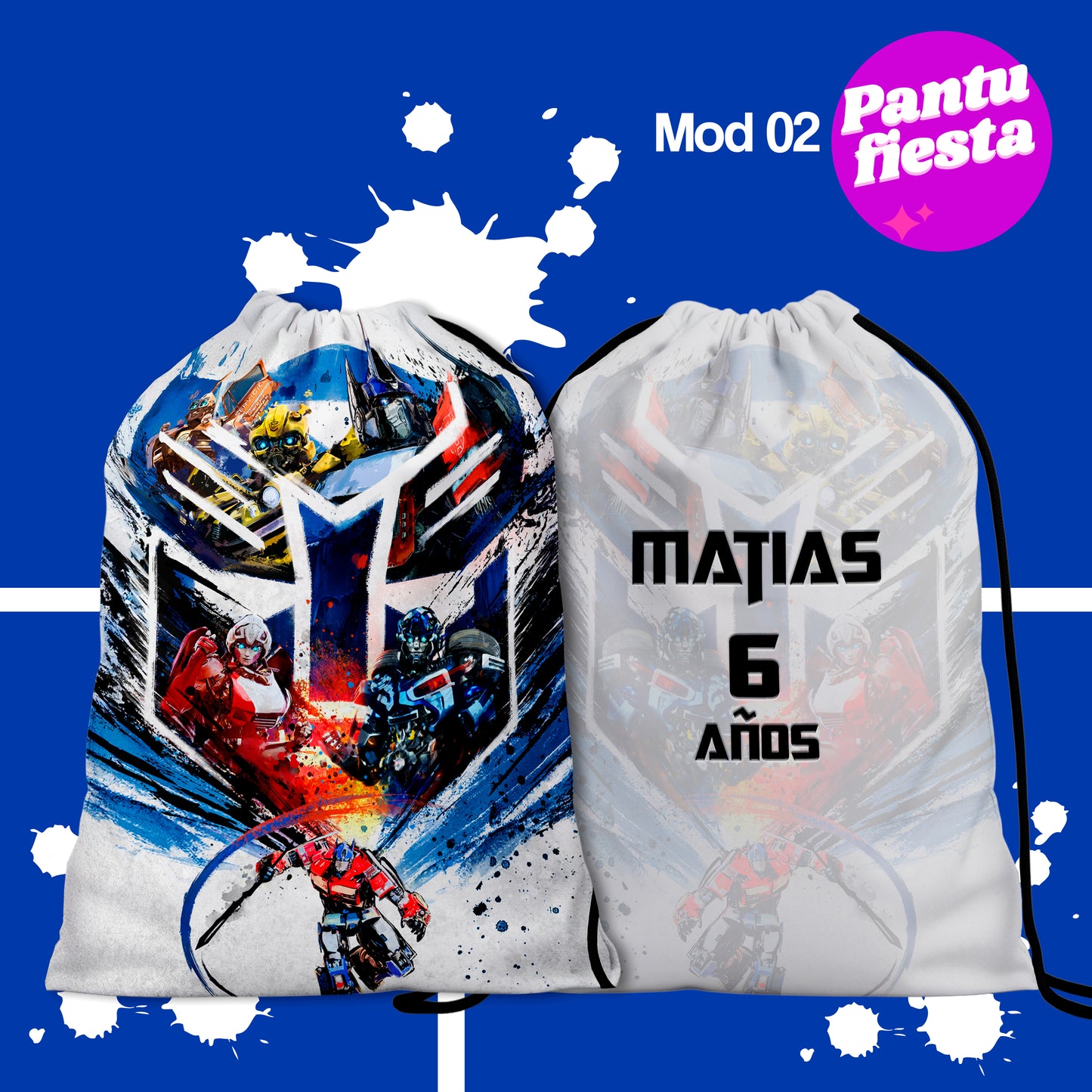 Bolo Dulcero Morralito Transformers