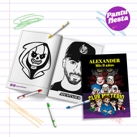 Librito para colorear Club Misterio