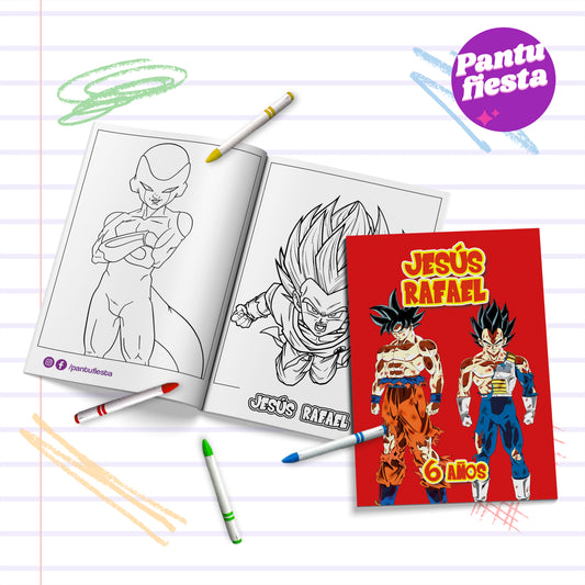 Librito para colorear Dragon Ball