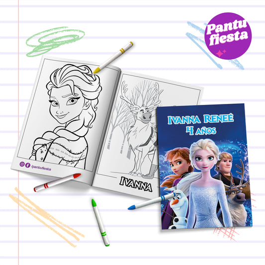 Librito para colorear Frozen