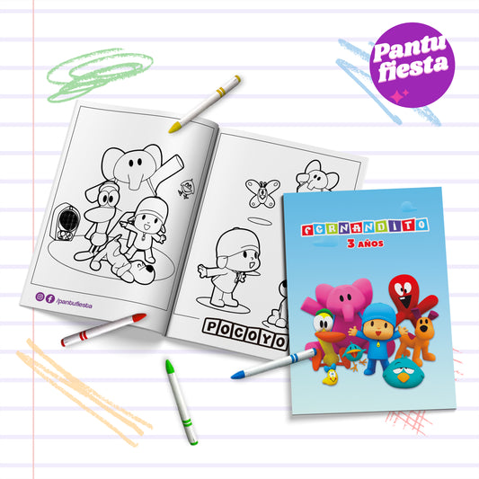Librito para colorear Pocoyo
