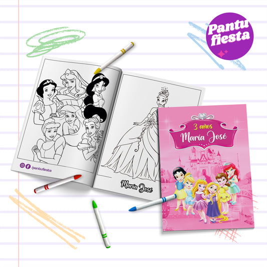 Librito para colorear Princesas