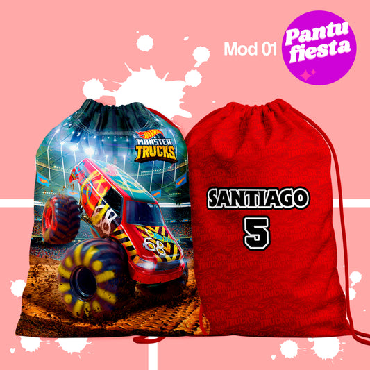 Bolo Dulcero Morralito Monster Trucks