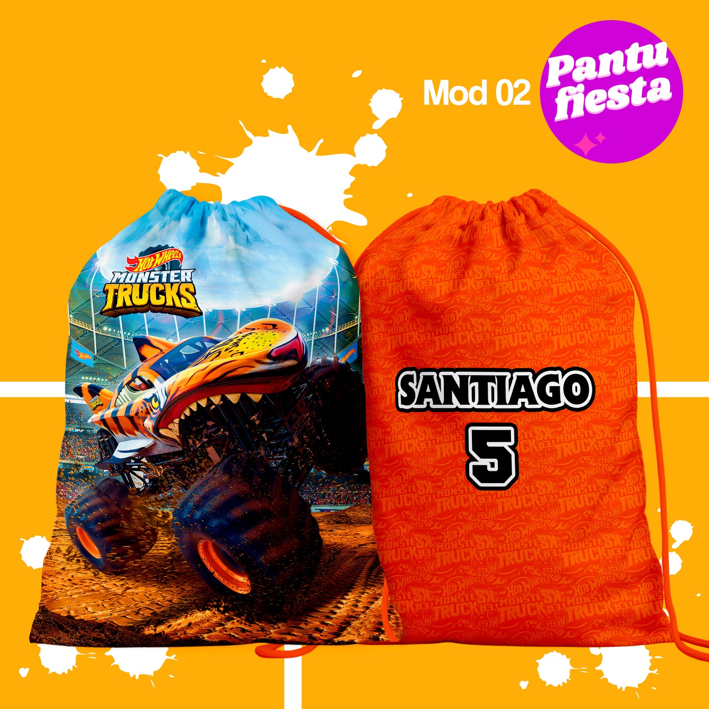 Bolo Dulcero Morralito Monster Trucks
