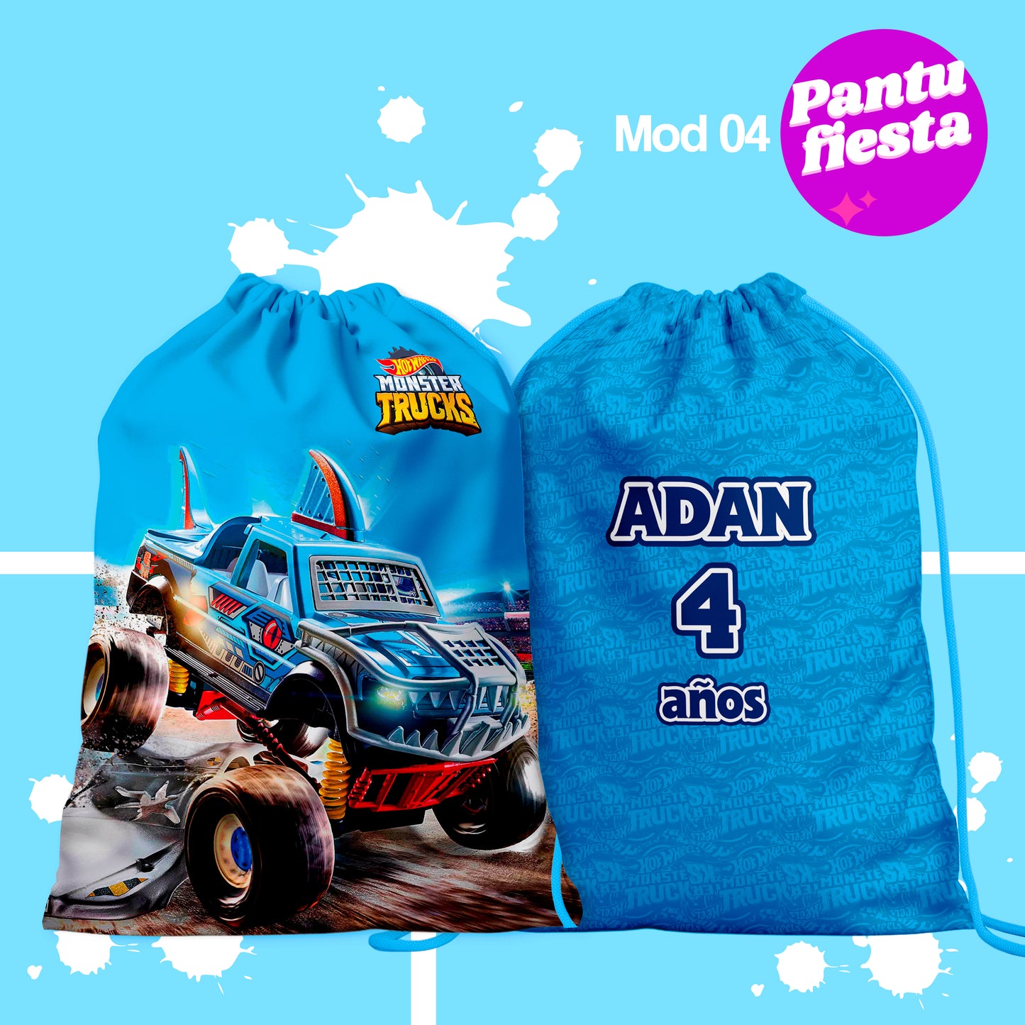 Bolo Dulcero Morralito Monster Trucks