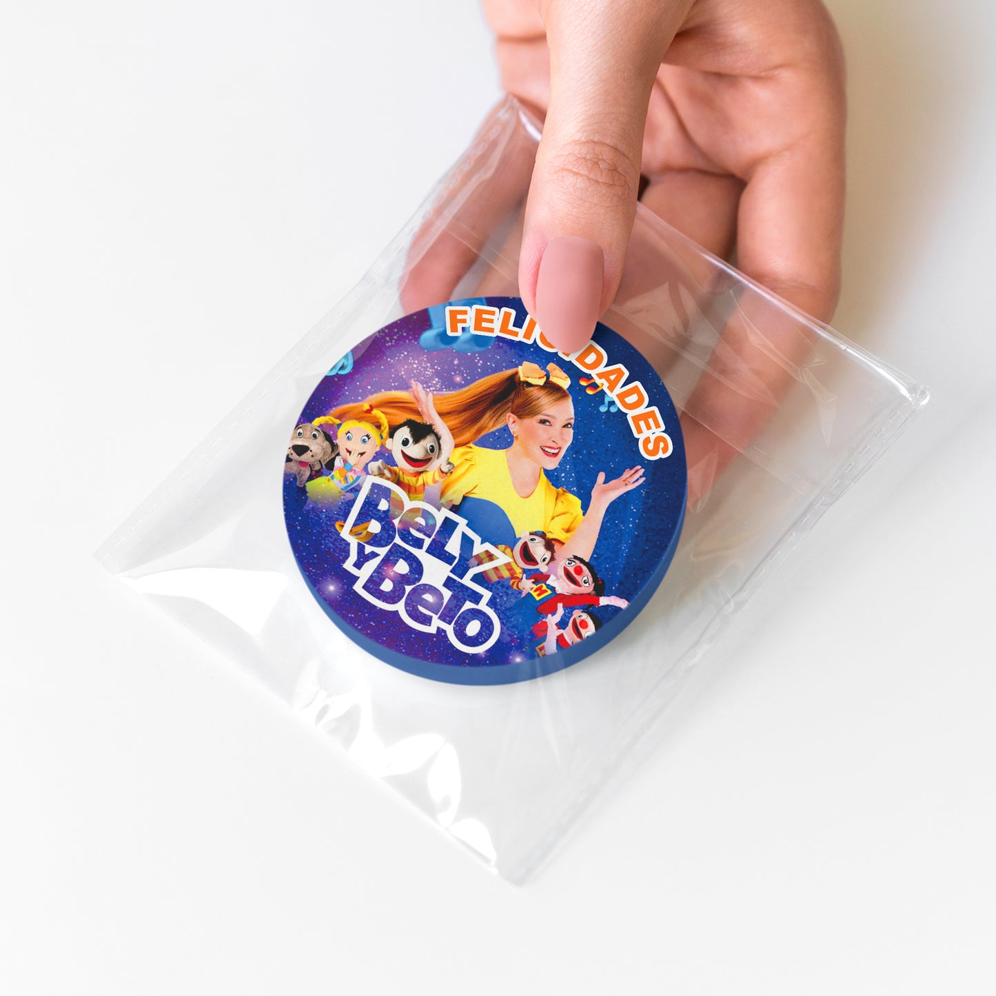 120 Stickers Etiquetas Bely y Beto Papel 7cm