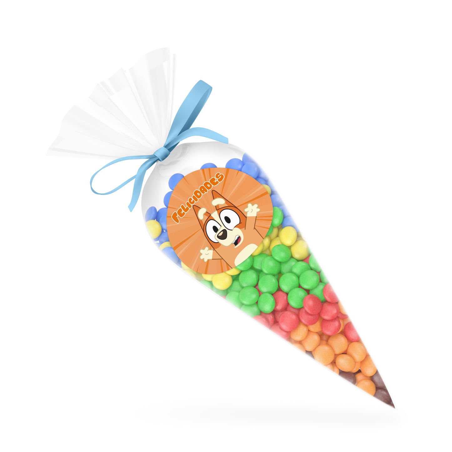 120 Stickers Etiquetas Bluey Papel 7cm