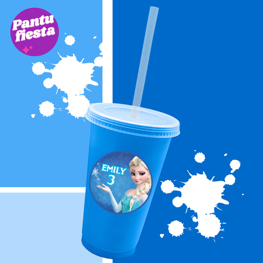 Vaso Bachelor con Popote Frozen