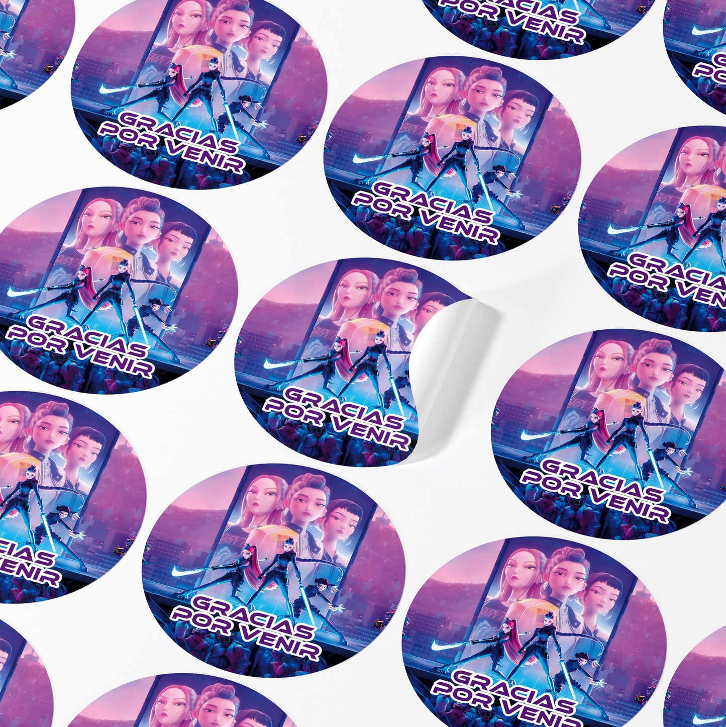 120 Stickers Etiquetas Guerreras Kpop Huntrix