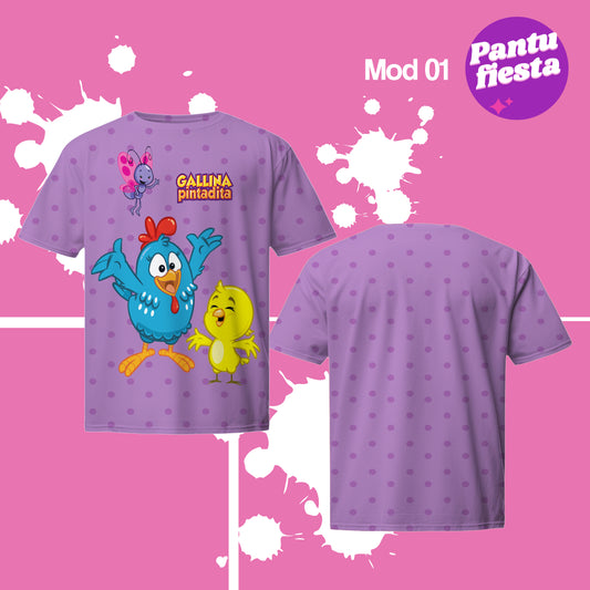 Playera Gallina Pintadita