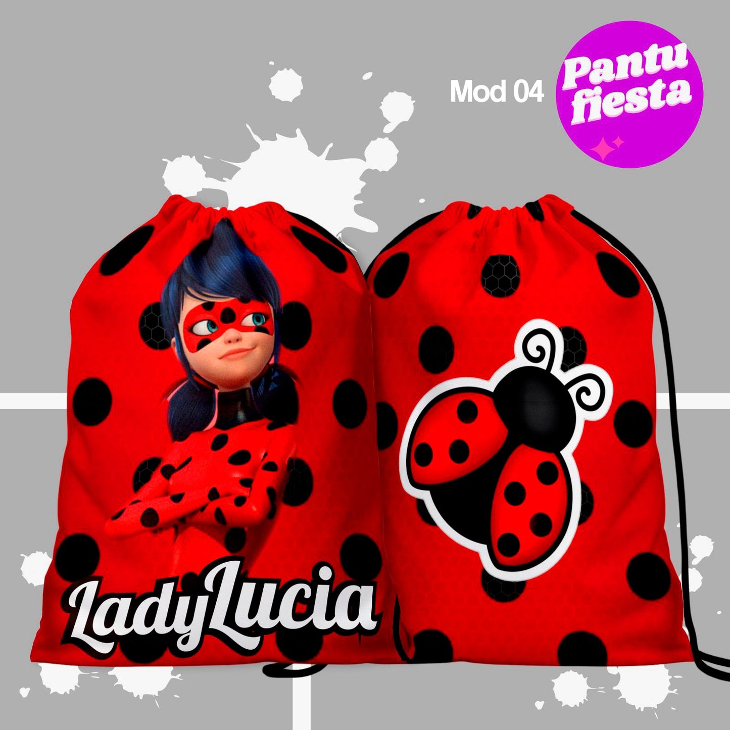 Bolo Dulcero Morralito Lady Bug