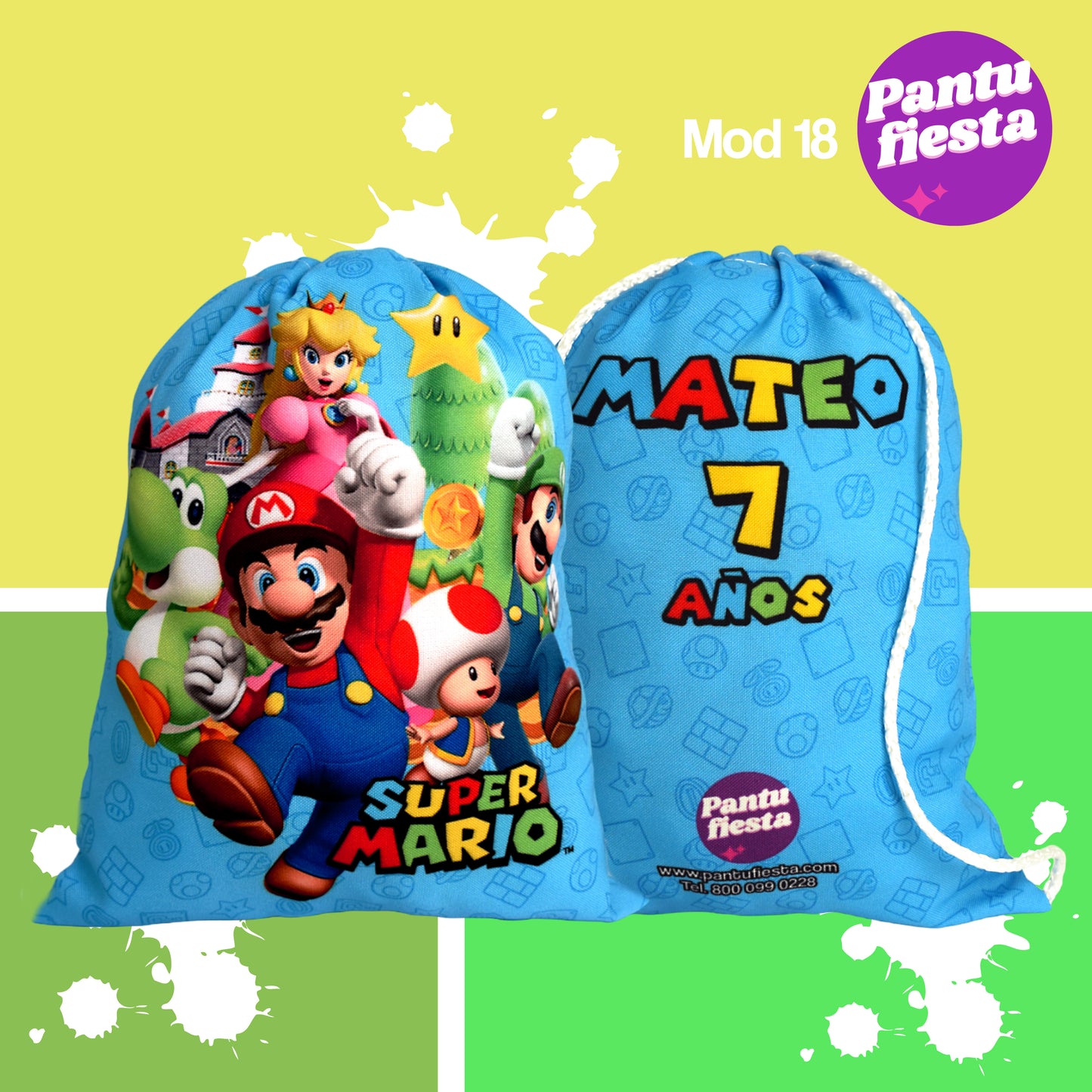 Bolo Dulcero Morralito Mario Bros
