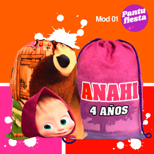Bolo Dulcero Morralito Masha y el Oso