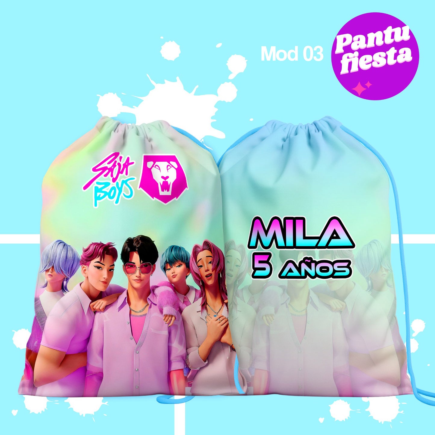 Bolo Dulcero Morralito Guerreras Kpop Huntrix