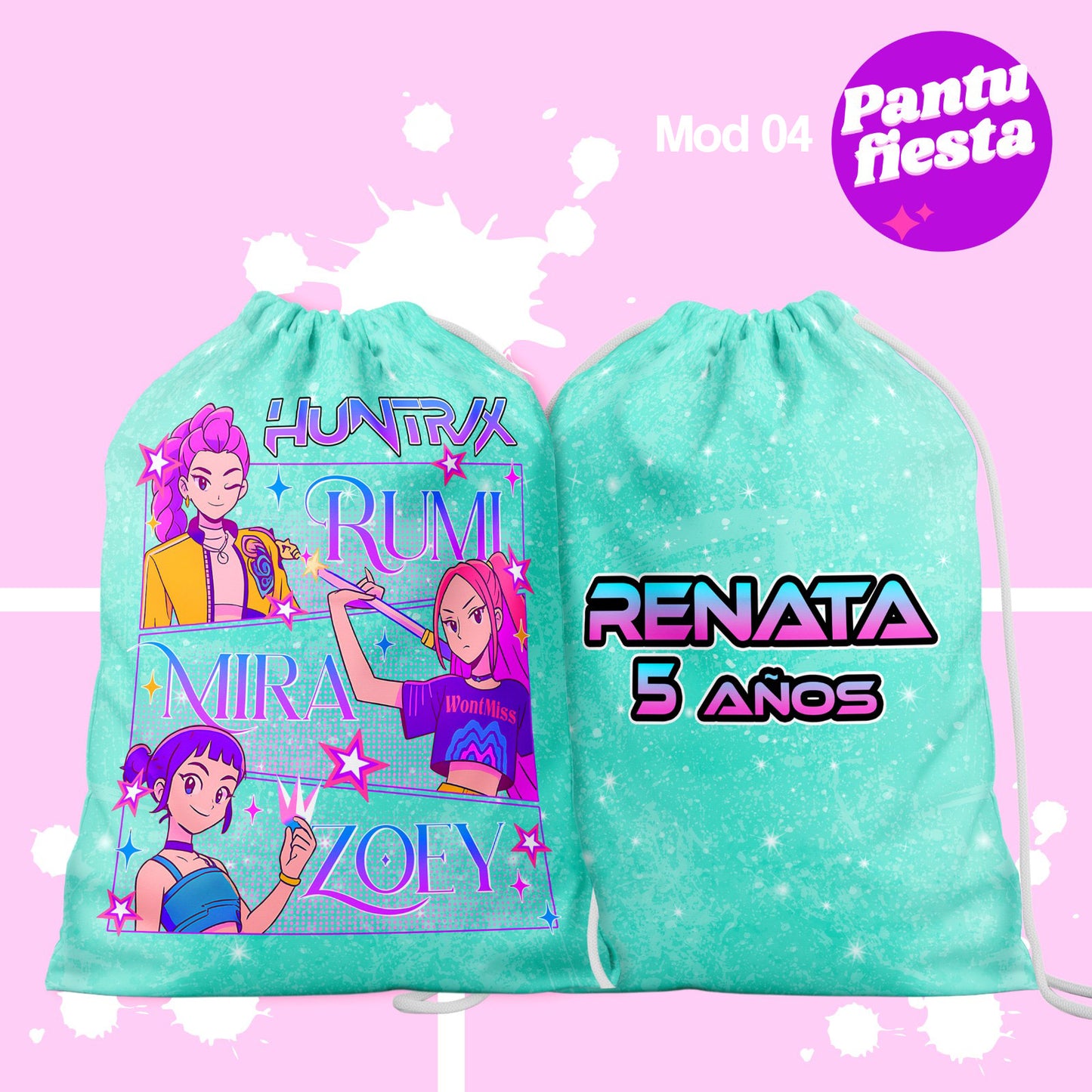 Bolo Dulcero Morralito Guerreras Kpop Huntrix