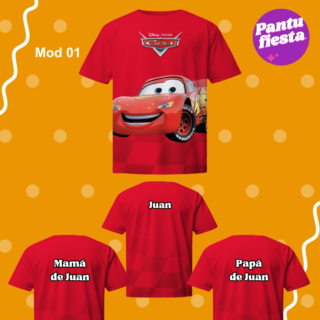 Playera Cars