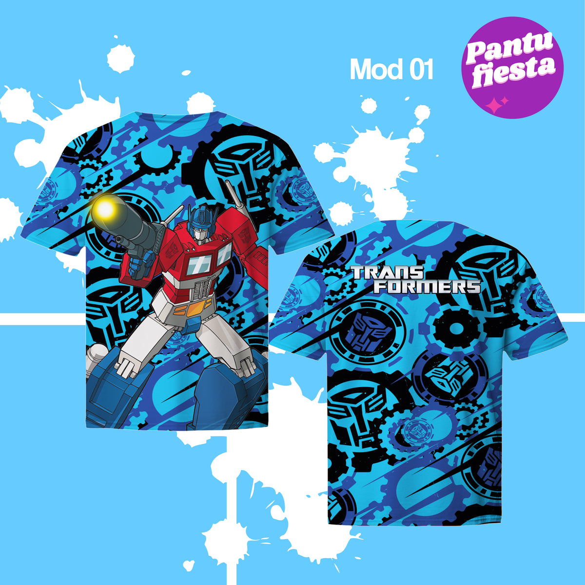 Playera Transformers – Pantufiesta